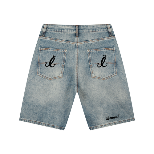 ÏBNÜMÏ BLACK EŸE DENIM SHORTS