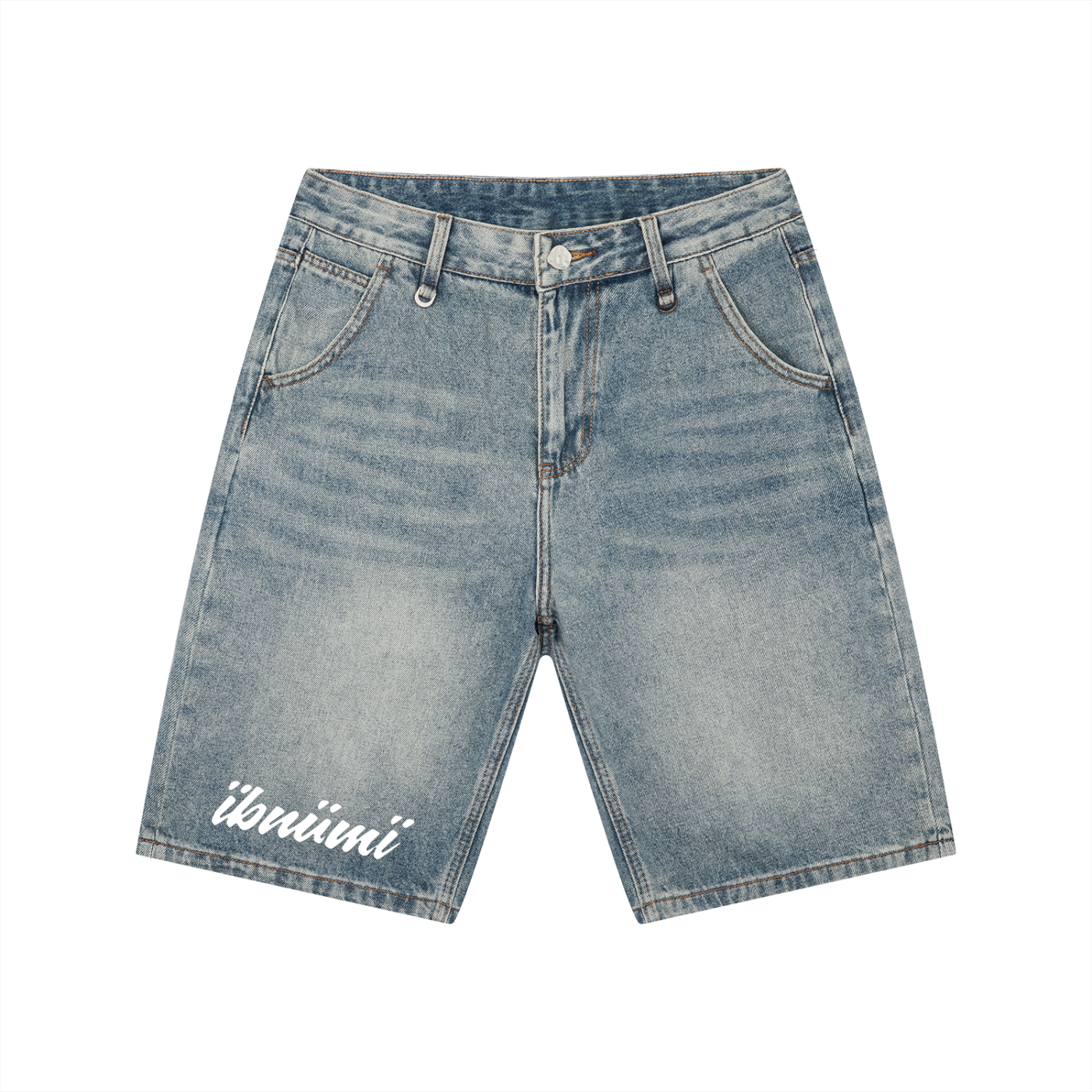 ÏBNÜMÏ LOTUS DENIM SHORTS