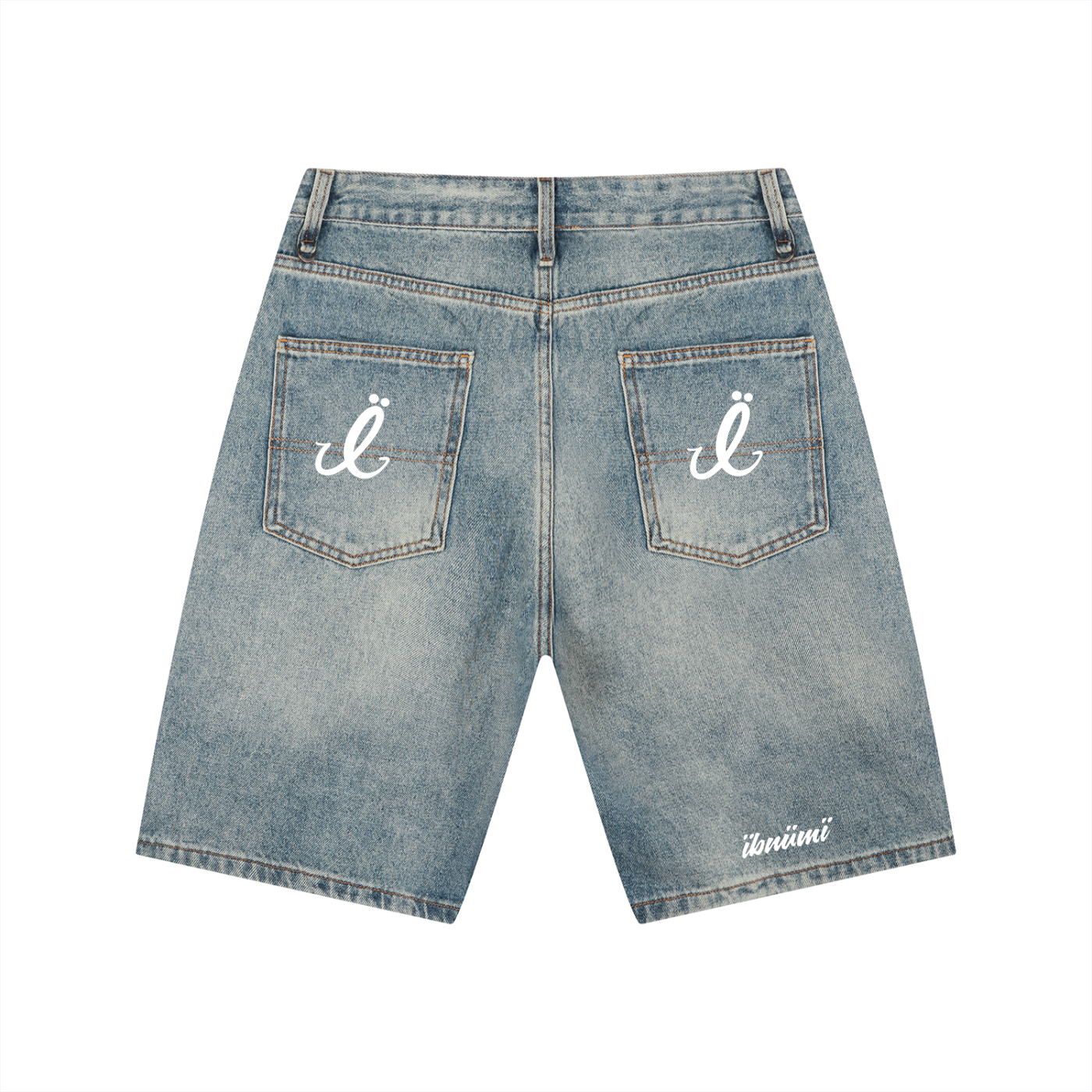 ÏBNÜMÏ WHITE EŸE DENIM SHORTS