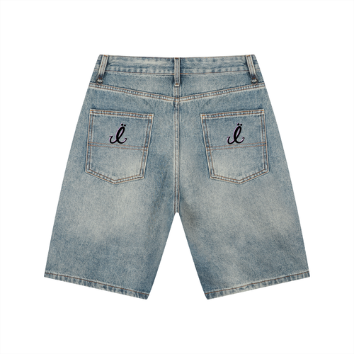 ÏBNÜMÏ BLACK EŸE DENIM SHORTS